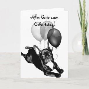 Joyeux anniversaire carte French Bulldog
