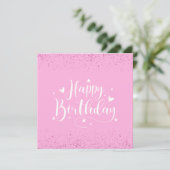 Joyeux Anniversaire Carte Pailletée (Debout devant)