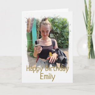 Joyeux anniversaire Carte photo personnalisé