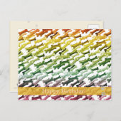 Joyeux anniversaire ! - carte postale chien (Devant / Derrière)