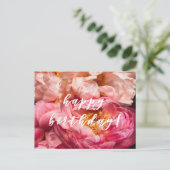 Joyeux Anniversaire ! Carte postale élégante aux p (Debout devant)