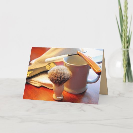 Joyeux Anniversaire, Carte Razor Stright Edge (Dos)