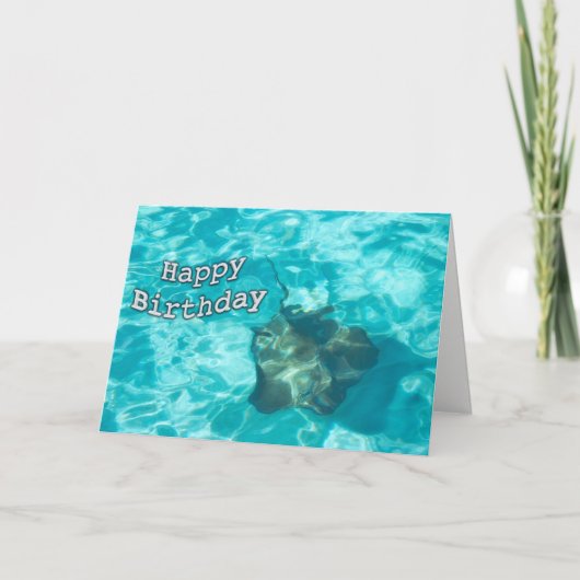 Joyeux Anniversaire Carte Sting Ray (Devant)