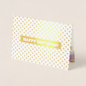 Joyeux anniversaire. Cartes Floral Luxe Véritables (Devant)