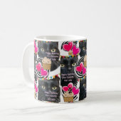 Joyeux Anniversaire Chat Lady Mug (Devant gauche)
