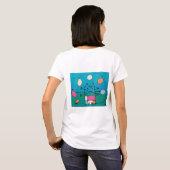 Joyeux anniversaire chat - T-shirt (Dos entier)