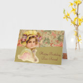 Joyeux Anniversaire, Cher Ami Carte Anniversaire (Fleur jaune)