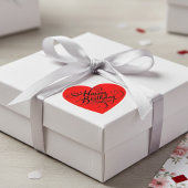 Joyeux Anniversaire Coeur Rouge Sticker