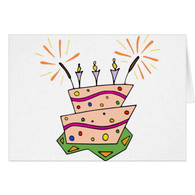 Joyeux anniversaire coloré (Devant horizontal)