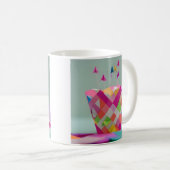 Joyeux anniversaire coloré Whimsy Cake Mug (Devant droit)