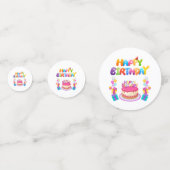 Joyeux anniversaire Confetti Table Confetti (Devant)