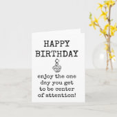 Joyeux Anniversaire, Cotravailleur, Bureau, Carte (Fleur jaune)
