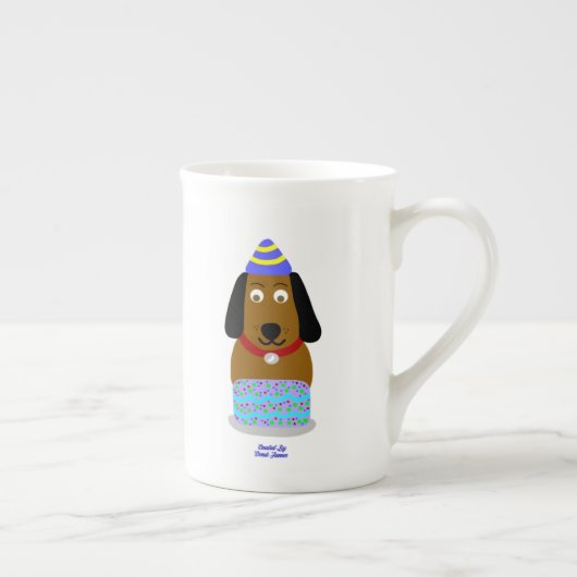 Joyeux Anniversaire Coupe d'os Chine Mug (Droite)