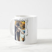 "Joyeux Anniversaire" Couple photo mignon Café Mug (Devant gauche)