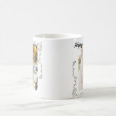 "Joyeux Anniversaire" Couple photo mignon Café Mug (Centre)
