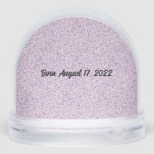 Joyeux Anniversaire Customisé Globe de Neige de l' (Arrière)