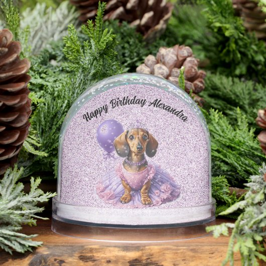 Joyeux Anniversaire Customisé Globe de Neige de l' (Hiver)