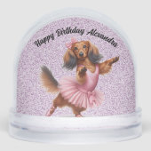 Joyeux Anniversaire Customisé Globe de Neige de l' (Avant)