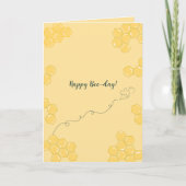 Joyeux anniversaire d'abeille !” Carte d'anniversa (Devant)