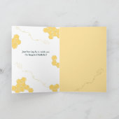 Joyeux anniversaire d'abeille !” Carte d'anniversa (Intérieur)