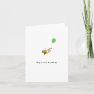 Joyeux anniversaire d'abeille. Carte d'anniversair