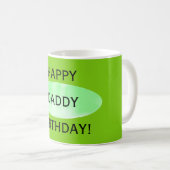 Joyeux anniversaire Daddy Green Mug de Janz (Devant droit)