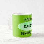 Joyeux anniversaire Daddy Green Mug de Janz (Devant gauche)