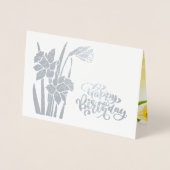 Joyeux anniversaire. Daffodiles Cartes Véritables (Devant)