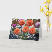 Joyeux anniversaire Dahlia Rose Toscano #1 carte (Fleur jaune)