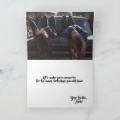 Joyeux Anniversaire De Bestie Carte De Voeux Pensé (Intérieur)