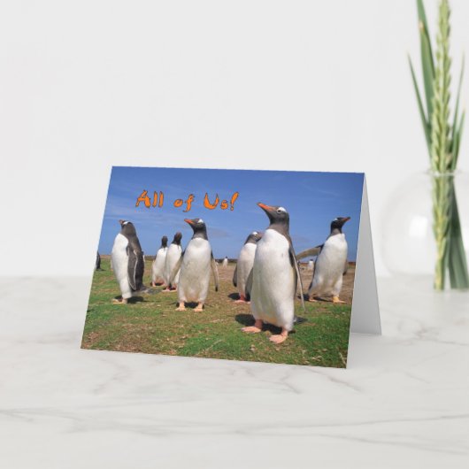 Joyeux anniversaire de carte de groupe (Devant)