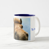 Joyeux anniversaire de cheval, tasse de salutation (Devant droit)