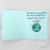 Joyeux anniversaire de frère avec la grande carte (Intérieur)