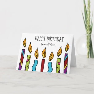 Joyeux anniversaire de la carte All Us