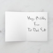 Joyeux anniversaire de la carte Dark Side (Intérieur)