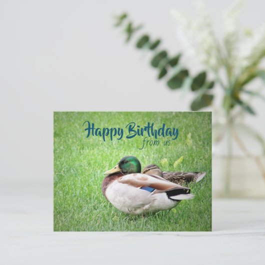 Joyeux anniversaire de la carte postale (Debout devant)