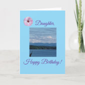 Joyeux, Anniversaire de la fille, Carte pliée (Devant)