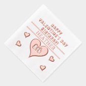 Joyeux anniversaire de la Saint-Valentin Cœurs Nom (Droite)