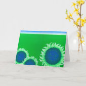 "Joyeux anniversaire de la Terre !" Carte (Fleur jaune)