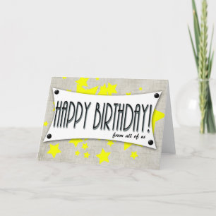 joyeux anniversaire de tous nous carte générique