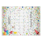 Joyeux anniversaire décembre 2022 Nappe (Devant (Horizontal))