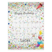 Joyeux anniversaire décembre 2022 Nappe (Devant)