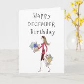 JOYEUX ANNIVERSAIRE ***DÉCEMBRE*** CARTE POUR **EL (Fleur jaune)