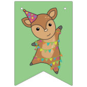 Joyeux Anniversaire Deer Party Bunting drapeaux (Premier drapeau)
