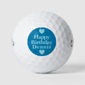 Joyeux anniversaire #Dennis balles de golf (Devant)