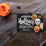 Joyeux anniversaire d'Halloween | Invitation de pa<br><div class="desc">Joyeux anniversaire d'Halloween | Invitation de partie</div>