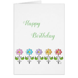 Joyeux anniversaire Dites-le avec une fleur adorab