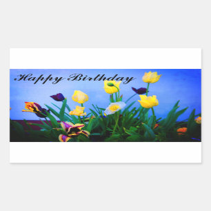 Joyeux Anniversaire Diverses Tulipes #2 Stickers