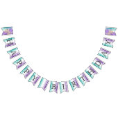 Joyeux anniversaire 🎈 drapeaux de Bunting Turquoi (Tout)