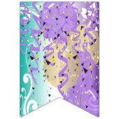 Joyeux anniversaire 🎈 drapeaux de Bunting Turquoi (Premier drapeau)